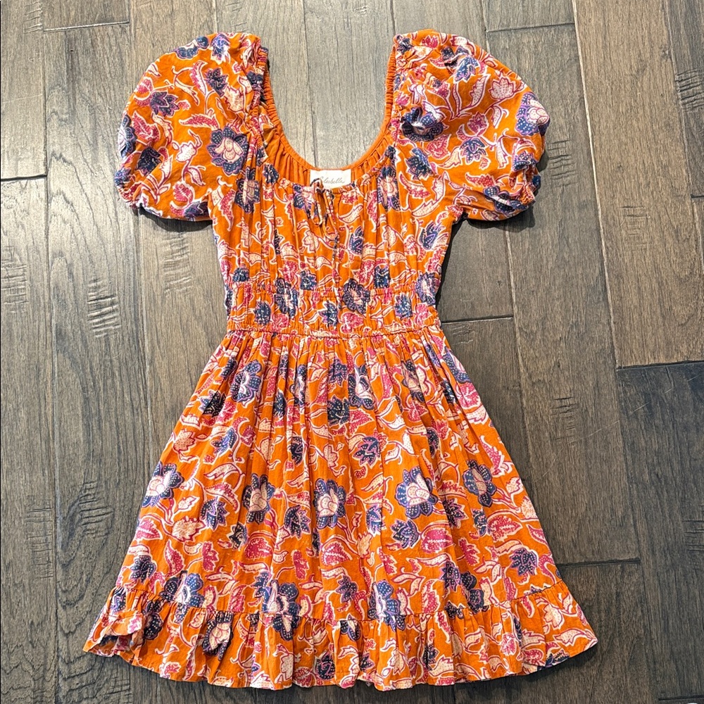 Cleobella Orange Floral Dress